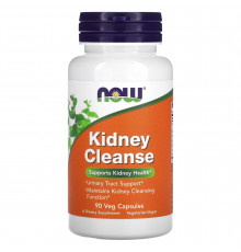 Очистка почек и мочевого пузыря, Kidney Cleanse, Now Foods, 90 вегетарианских капсул