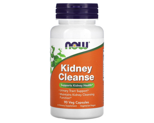 Очистка почек и мочевого пузыря, Kidney Cleanse, Now Foods, 90 вегетарианских капсул