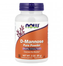 D-манноза, Certified Organic D-Mannose, Now Foods, органик, чистый порошок, 85 г