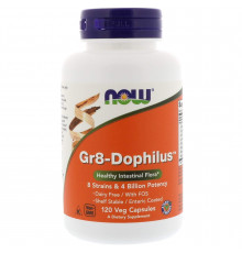 Пробиотики, Gr8-Dophilus, Now Foods, 120 вегетарианских капсул