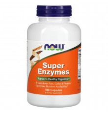 Пищеварительные ферменты, Super Enzymes, Now Foods, 180 капсул