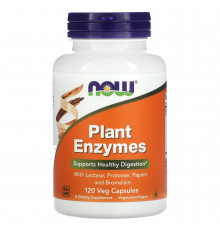 Энзимы, Plant Enzymes, Now Foods, ферменты, 120 капсул