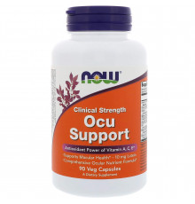Витамины для глаз, Ocu Support, Now Foods, 90 вегетарианских капсул