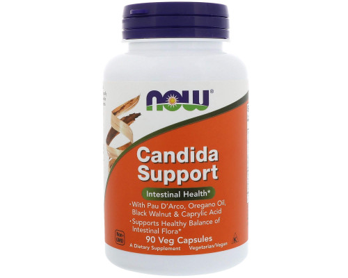 Противокандидное средство, Candida Support, Now Foods, 90 капсул