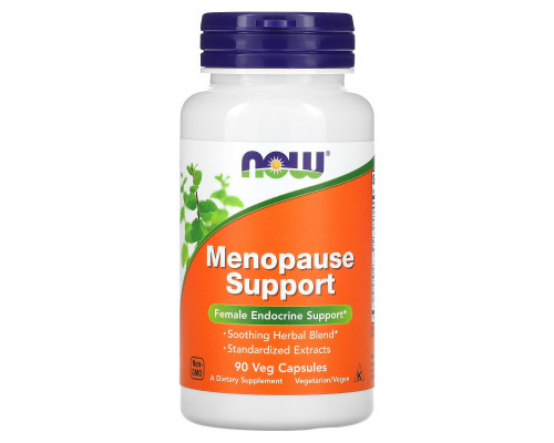 Менопауза, Menopause, Now Foods, смесь трав, 90 вегетарианских капсул