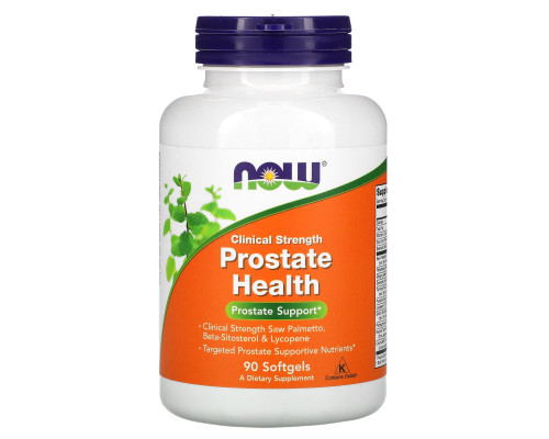 Поддержка простаты, Clinical Strength Prostate Health, Now Foods, 90 гелевых капсул