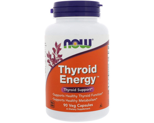 Для щитовидной железы, Thyroid Support, Now Foods, 90 вегетарианских капсул