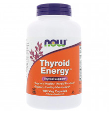 Для щитовидной железы, Thyroid Energy, Now Foods, 180 вегетарианских капсул