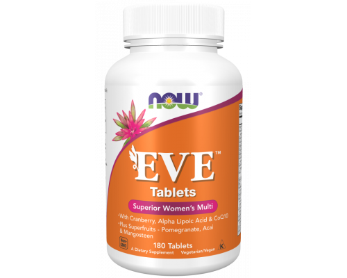 Витамины для женщин Ева, Eve, Women's Multi, Now Foods, превосходный комплекс, 180 таблеток