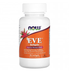 Витамины для женщин, EVE Women's Multi, Now Foods, превосходный комплекс, 90 капсул