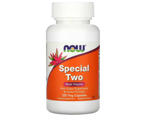 Мультивитамины, Special Two, Now Foods, 120 вегетарианских капсул