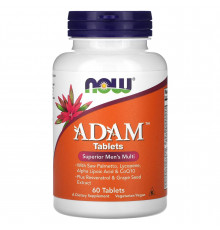 Витаминный комплекс Адам, Adam, Men's Multi, Now Foods, для мужчин, 60 таблеток