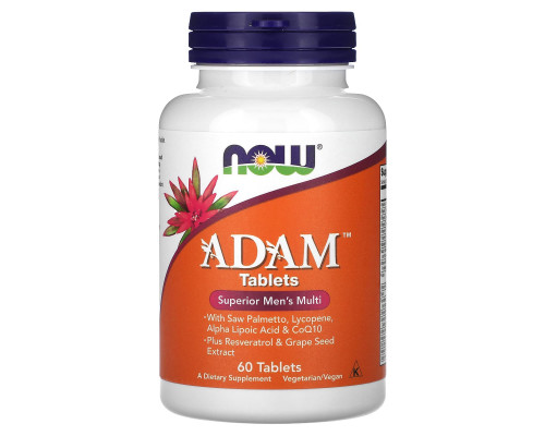 Витаминный комплекс Адам, Adam, Men's Multi, Now Foods, для мужчин, 60 таблеток