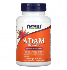 Витамины для мужчин Адам, Adam Men's Multi, NOW Foods, 90 вегетарианских капсул