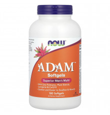 Витаминный комплекс Адам, ADAM Men's Multi,  Now Foods, для мужчин, 180 гелевых капсул