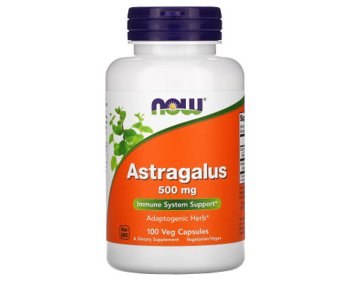 Астрагал, Astragalus, Now Foods, 500 мг, 100 вегетарианских капсул