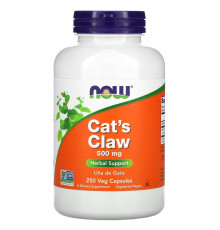 Кошачий коготь (Cat's Claw), Now Foods, 500 мг, 250 вегетарианских капсул
