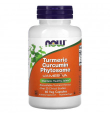 Куркумин фитосома, Turmeric Curcumin Phytosome, Now Foods, 500 мг, 60 вегетарианских капсул