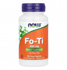Горец многоцветковый, Fo-Ti, NOW Foods, 560 мг, 100 вегетарианских капсул