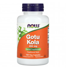 Готу кола (Gotu Kola), Now Foods, 450 мг, 100 вегетарианских капсул