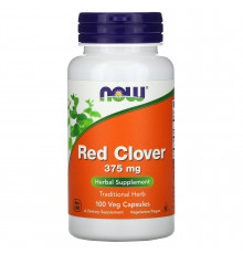 Красный клевер, Red Clover, Now Foods, 375 мг, 100 вегетарианских капсул