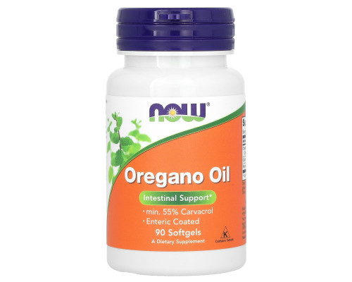 Масло орегано, Oregano Oil, Now Foods, 90 гелевых капсул