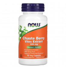 Ягоды витекса и Донг Квай (Berry Vitex, Dong Quai), Now Foods, экстракт, 300 мг, 90 вегетарианских капсул