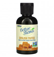 Стевия, Better Stevia, Now Foods, жидкий подсластитель с нулевой калорийностью, вкус английского ириса, 59 мл