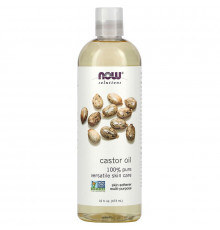 Касторовое масло, Castor Oil, Now Foods, Solution Oils, 473 мл.