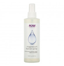 Спрей с магнием, Magnesium Topical Spray, Now Foods, Solutions, 237 мл