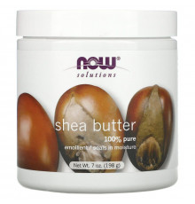 Масло ши, Shea Butter, Now Foods, Solutions, 198 г