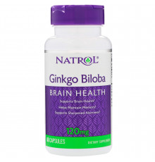 Гинкго билоба, Ginkgo Biloba, Natrol, 120 мг, 60 капсул