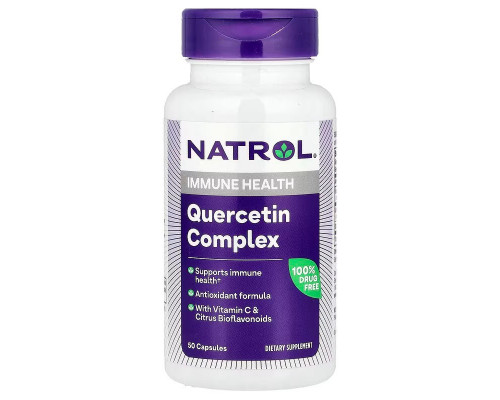Комплекс з кверцетином, Quercetin Complex, Natrol, 50 капсул