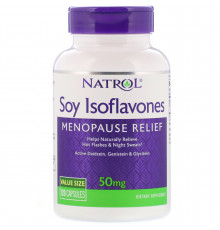Изофлавоны сои, Soy Isoflavones, Natrol, 50 мг, 120 капсул (10 мг на капсулу)