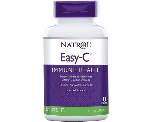 Витамин C для иммунитета, Easy-C, Natrol, 500 мг, 120 капсул