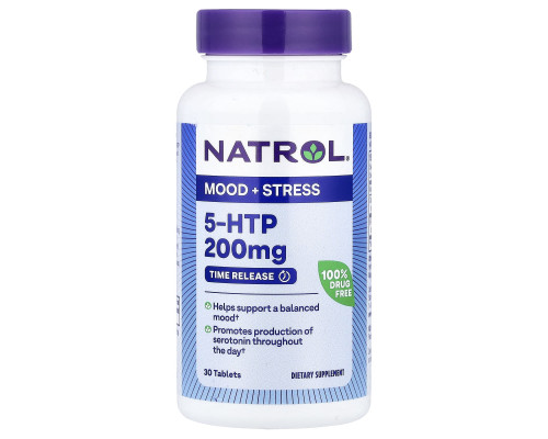 5-HTP 5-гидрокси L-триптофан  5-HTP, Natrol, 30 таблеток