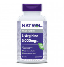 Аргинин, L-Arginine, Natrol, 3000 мг, 90 таблеток