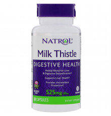 Расторопша, Milk Thistle, Natrol, 525 мг, 60 капсул