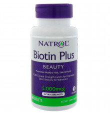 Биотин плюс лютеин, Biotin Plus with Lutein, Natrol, 60 таблеток