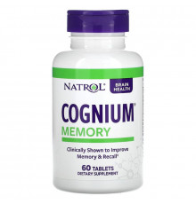 Когниум, Cognium Memory, Natrol, улучшение памяти, 60 таблеток