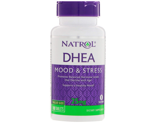 Дегидроэпиандростерон, DHEA, Natrol, 25 мг, 180 таблеток