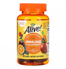 Витамины для иммунитета, Alive! Immune Gummies, Nature's Way, 90 жевательных таблеток