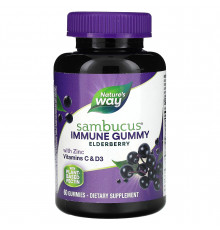 Черная бузина, Sambucus Gummies, Nature's Way, 60 таблеток
