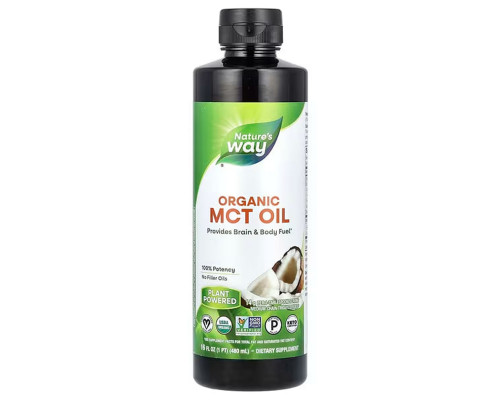 Кокосовое масло, MCT Oil Coconut, Nature's Way, 480 мл