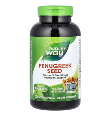 Пажитник, Fenugreek Seed, Nature's Way, семена, 1130 мг, 320 веганских капсул (565 мг на капсулу)
