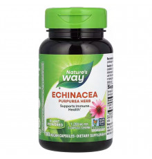 Эхинацея пурпурная, Echinacea Purpurea Herb, Nature's Way, 1200 мг, 100 веганских капсул (400 мг на капсулу)