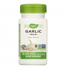 Часник, Garlic, Nature's Way, цибулини, 580 мг, 100 веганських капсул