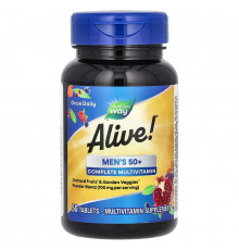 Мультивитамины для мужчин старше 50 лет, Alive! Men's 50+, Nature's Way, 50 таблеток