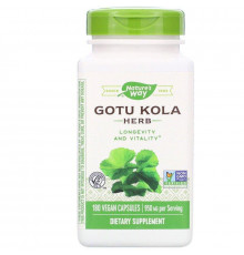 Готу кола, Gotu Kola Herb, Nature's Way, 180 капсул (475 мг в 1 капсуле)