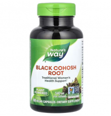 Клопогон (Цимицифуга), Black Cohosh, Nature's Way, корень, 540 мг, 180 веганских капсул
